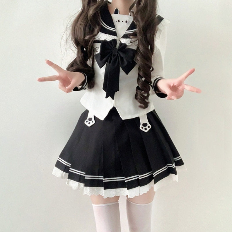 Sweet_Kawaii_JK_Lace_Trim_Sailor_Collar_Jk_Rabbit_Print_Women's_Polyester_Skirt_Sets_1029628020282_MISSTT