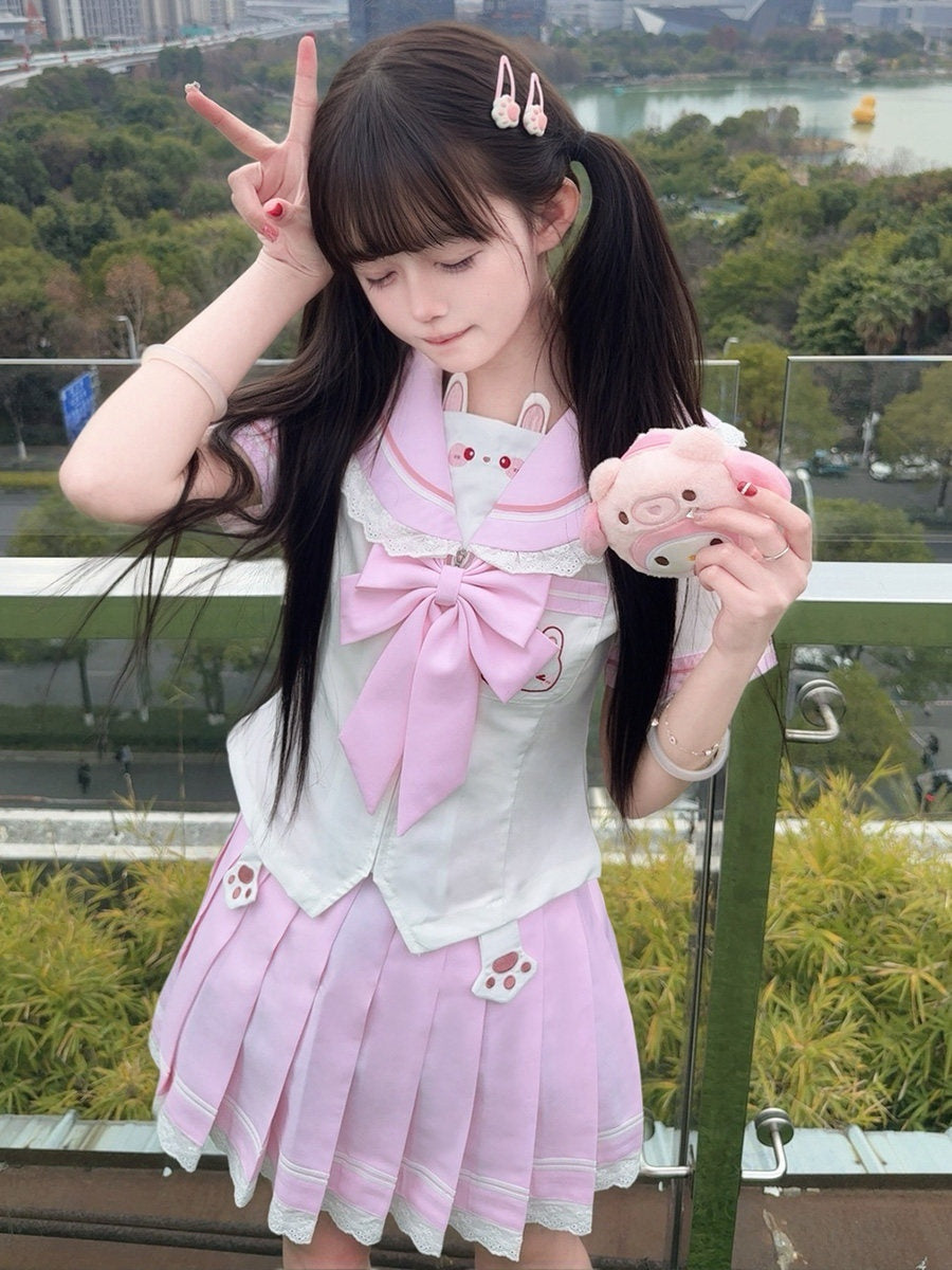 Sweet_Kawaii_JK_Lace_Trim_Sailor_Collar_Jk_Rabbit_Print_Women's_Polyester_Skirt_Sets_1029628020282_MISSTT