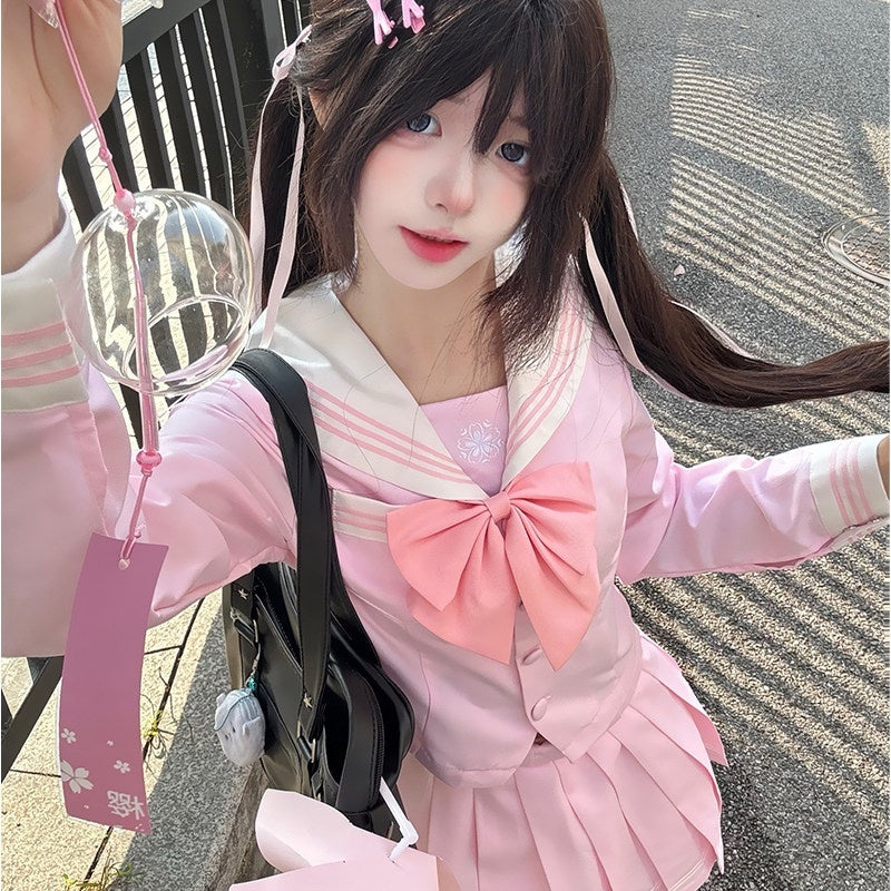 Sweet_Kawaii_JK_Light_Blue_Sailor_Jk_Long_Sleeve_Waist_Cinch_Lapel_Women's_Polyester_Skirt_Sets_997154186242_MISSTT