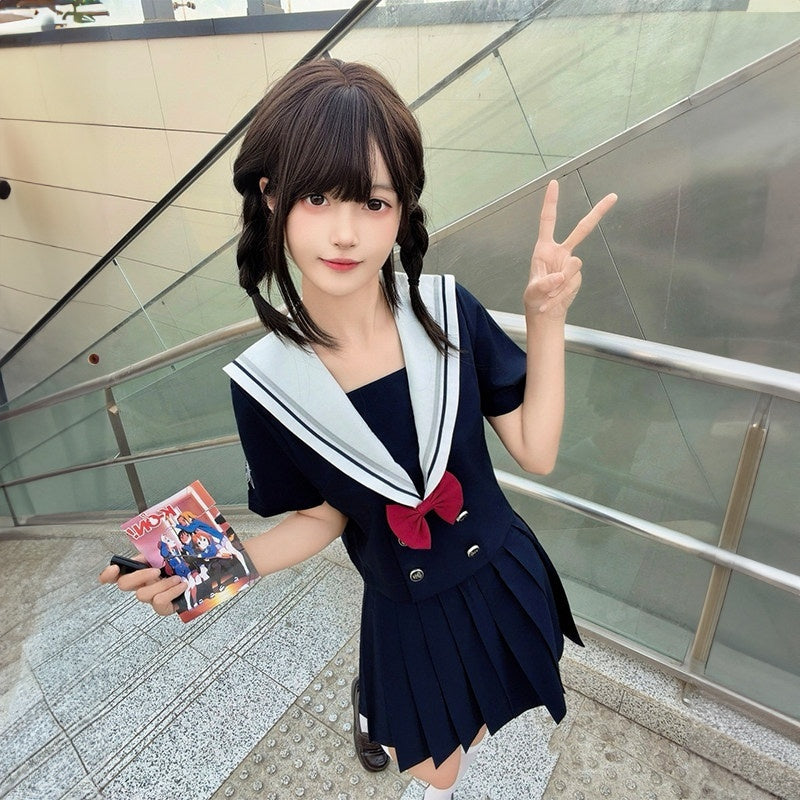 Sweet_Kawaii_JK_Navy_Sailor_Collar_Short_Sleeve_Schoolgirl_Women's_Polyester_Skirt_Sets_1059100918618_MISSTT