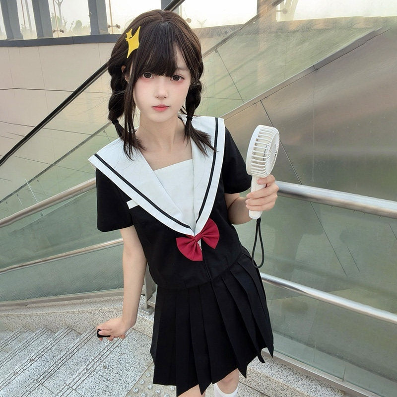 Sweet_Kawaii_JK_Navy_Sailor_Collar_Short_Sleeve_Schoolgirl_Women's_Polyester_Skirt_Sets_1059100918618_MISSTT