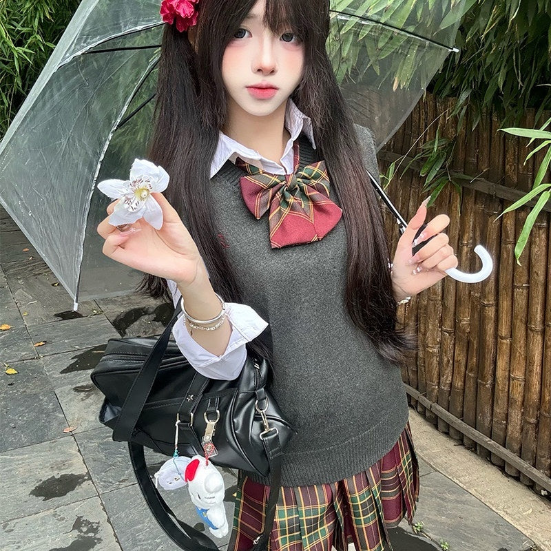 Sweet_Kawaii_JK_Plaid_Jk_Schoolgirl_V-neck_Layered_Women's_Knit_Vest_Long_Sleeve_Skirt_Sets_981635774687_MISSTT