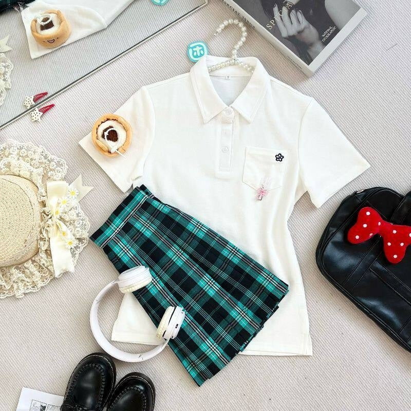 Sweet_Kawaii_JK_Pleated_Plaid_Jk_Polo_Short_Sleeve_Turn_Down_Collar_Women's_Polyester_Skirt_Sets_1059236867224_MISSTT