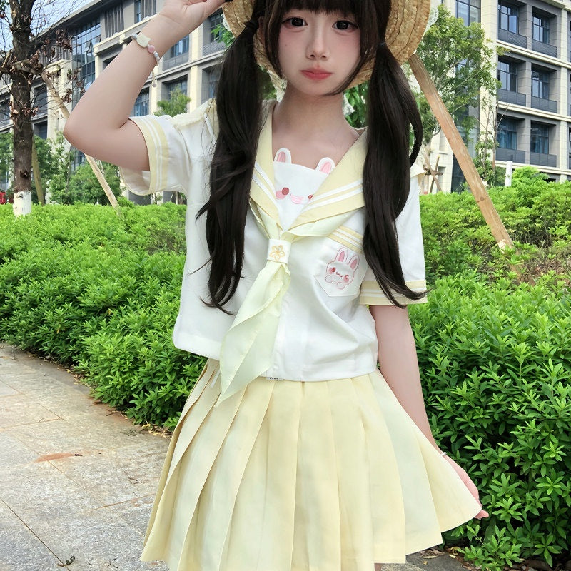 Sweet_Kawaii_JK_Rabbit_Sailor_Collar_Japanese_Short_Sleeve_Short_Skirt_Women's_Skirt_Sets_938554328244_MISSTT