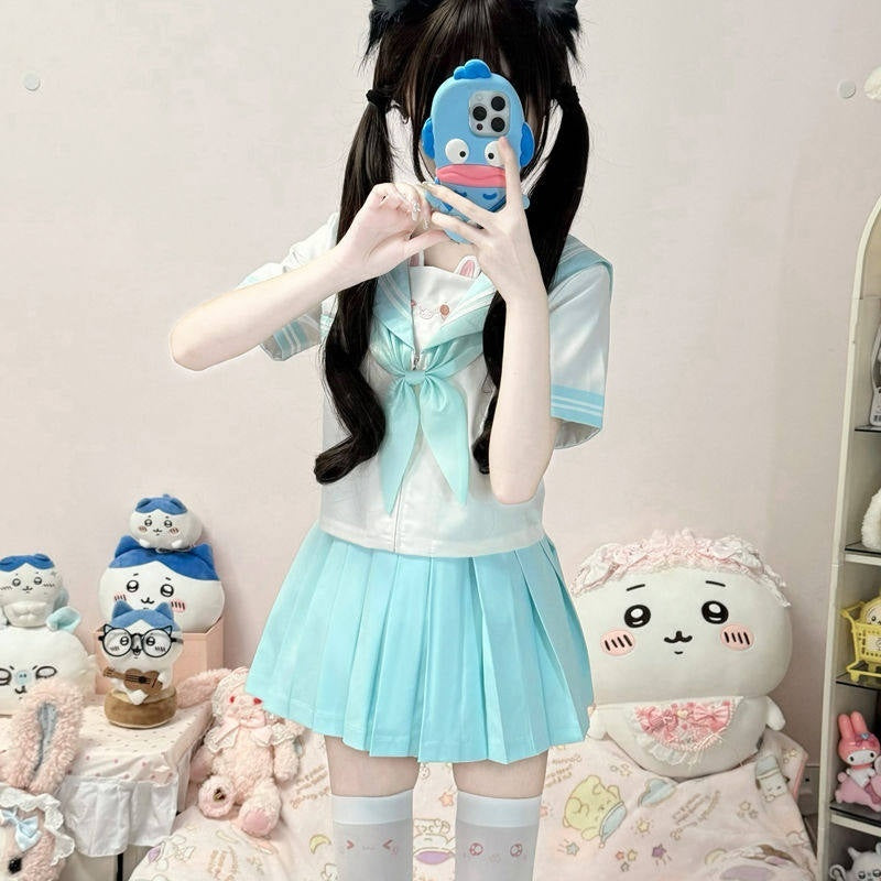 Sweet_Kawaii_JK_Rabbit_Sailor_Collar_Japanese_Short_Sleeve_Short_Skirt_Women's_Skirt_Sets_938554328244_MISSTT