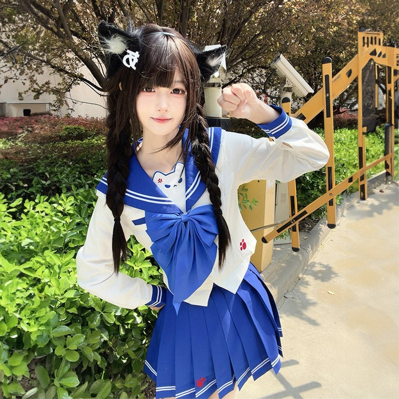 Sweet_Kawaii_JK_Sailor_Collar_Cinched_Waist_Bow_Tie_Women's_Polyester_Skirt_Sets_1048188325748_MISSTT