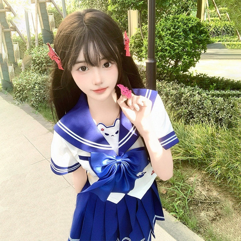 Sweet_Kawaii_JK_Sailor_Collar_Cinched_Waist_Bow_Tie_Women's_Polyester_Skirt_Sets_1048188325748_MISSTT