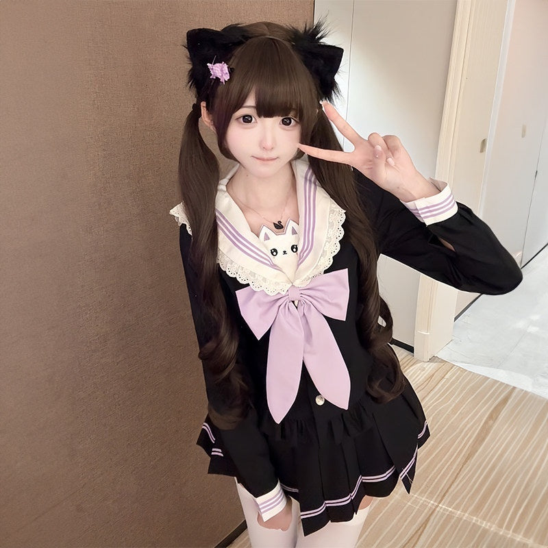 Sweet_Kawaii_JK_Sailor_Collar_Cinched_Waist_Short_Japanese_Women's_Polyester_Skirt_Sets_1032241451064_MISSTT