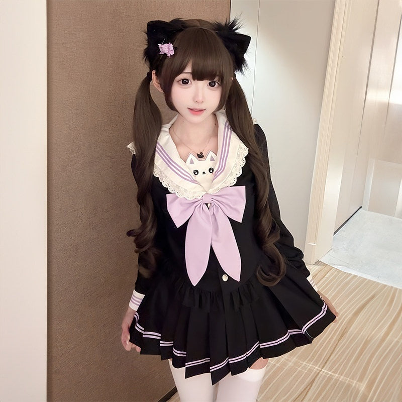 Sweet_Kawaii_JK_Sailor_Collar_Cinched_Waist_Short_Japanese_Women's_Polyester_Skirt_Sets_1032241451064_MISSTT