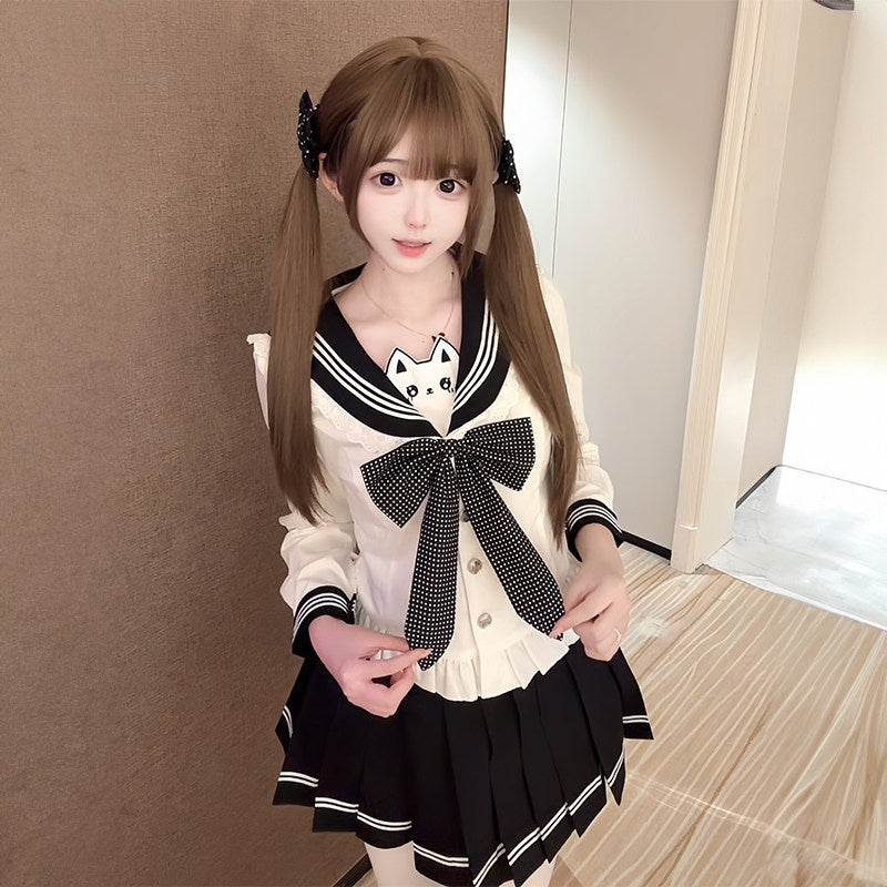 Sweet_Kawaii_JK_Sailor_Collar_Cinched_Waist_Short_Japanese_Women's_Polyester_Skirt_Sets_1032241451064_MISSTT