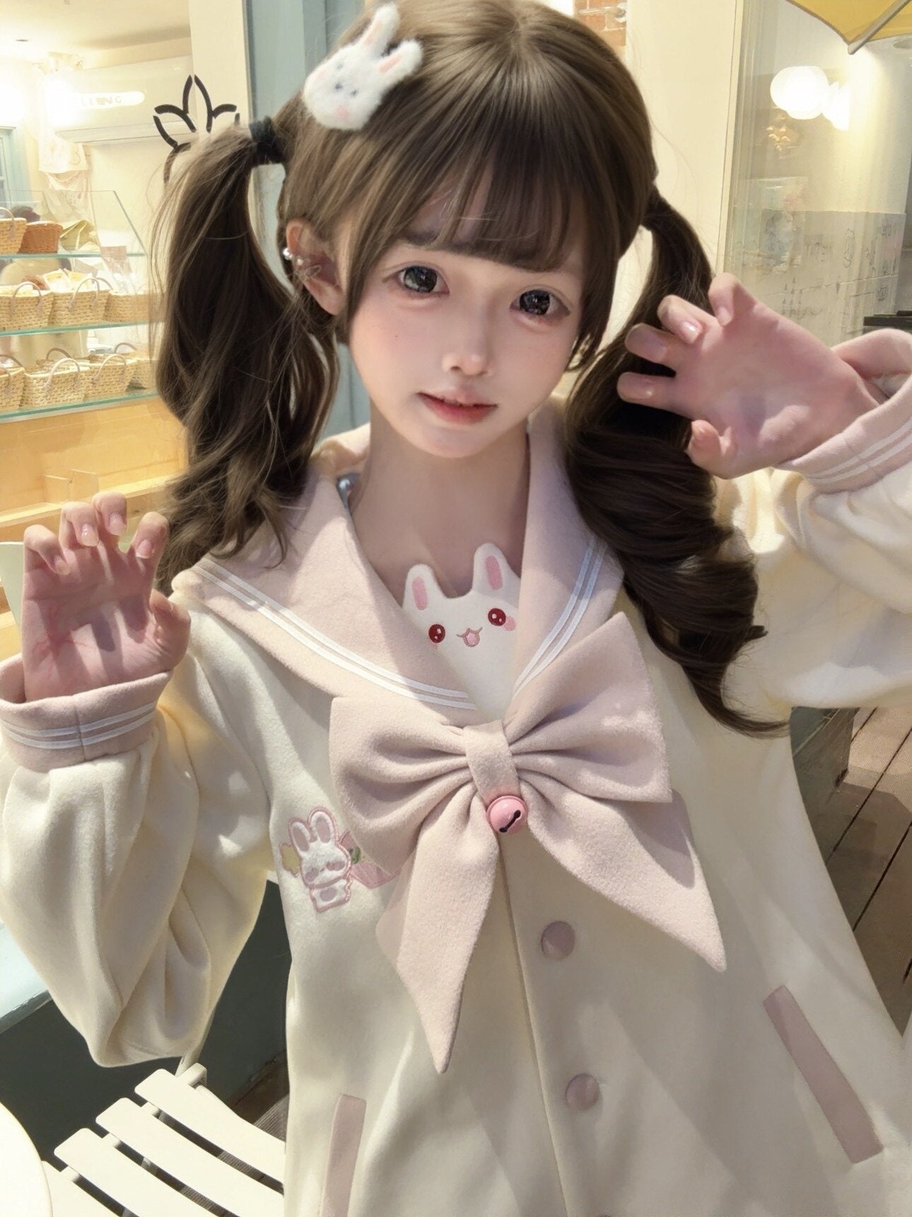 Sweet_Kawaii_JK_Sweet_Embroidered_Bow_Rabbit_Tail_Women's_New_Polyester_Fiber_Coats_990640433367_MISSTT