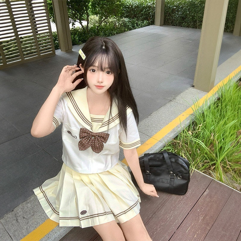 Sweet_Kawaii_JK_Wave_Print_Sailor_Lapel_Collar_Long_Sleeve_Bow_Women's_Polyester_Skirt_Sets_990062808912_MISSTT