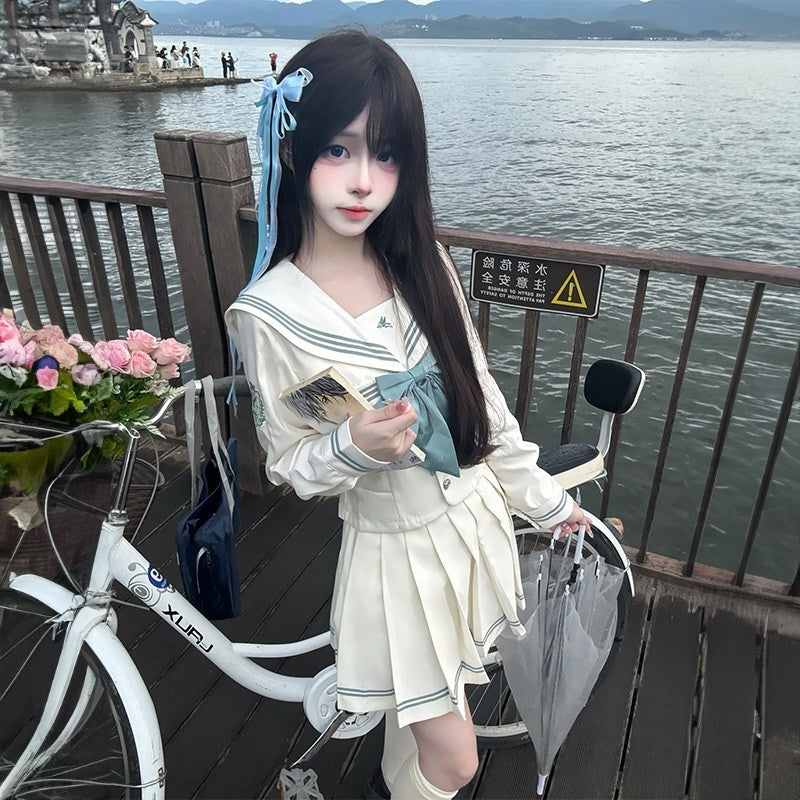 Sweet_Kawaii_JK_White_Sailor_Collar_Necktie_Short_Sleeve_Women's_Polyester_Skirt_Sets_1047806514250_MISSTT