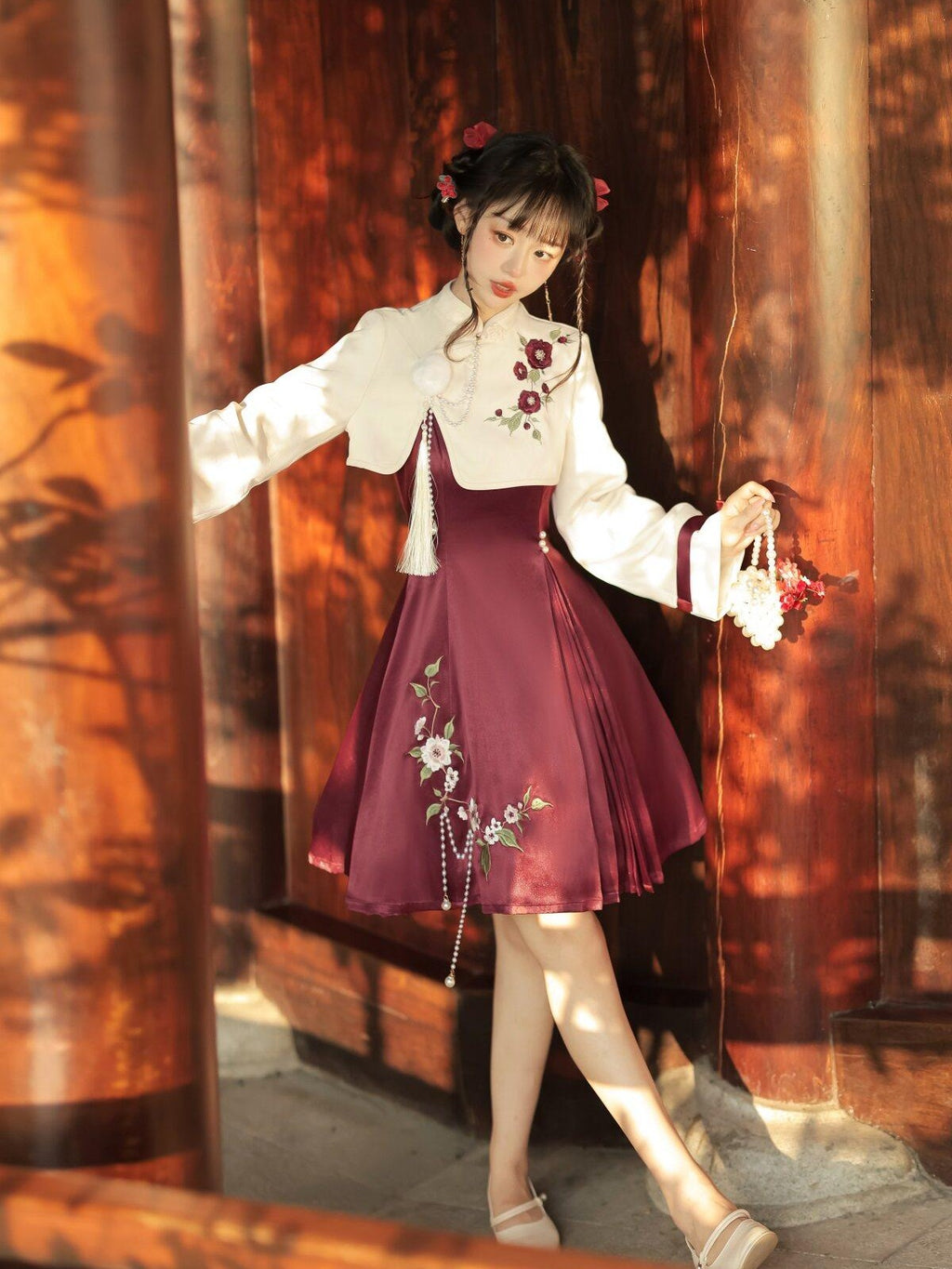 Sweet Promise A Line Han Inspired Lolita Princess Women's Polyester Jsk / Jumper Skirts