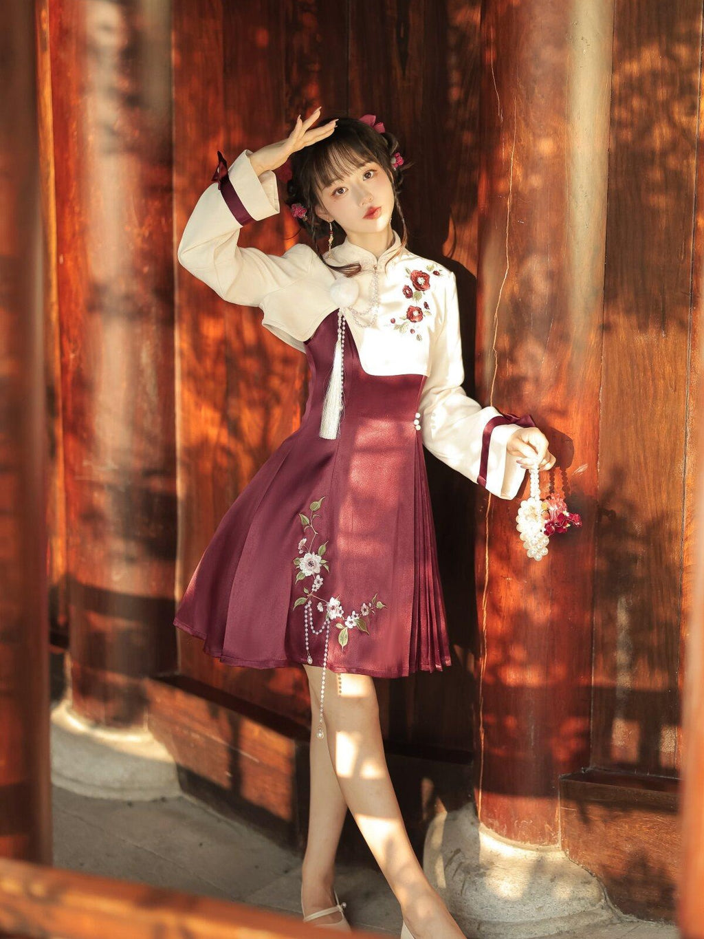 Sweet Promise A Line Han Inspired Lolita Princess Women's Polyester Jsk / Jumper Skirts