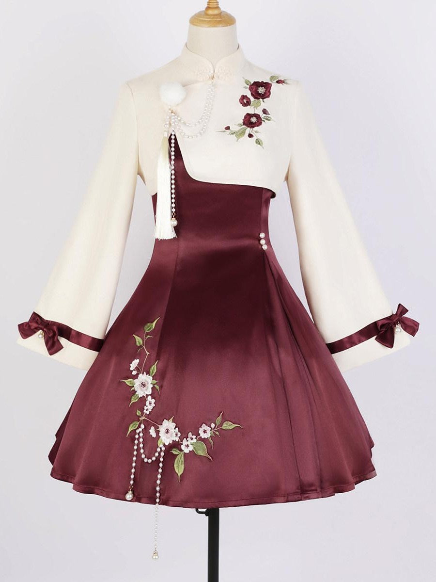 Sweet Promise A Line Han Inspired Lolita Princess Women's Polyester Jsk / Jumper Skirts