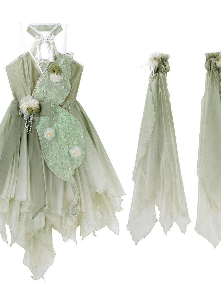 Sweet Promise Azure Wave Lolita Floral Bride Cute Sweet Elegant Women's Jsk / Jumper Skirts