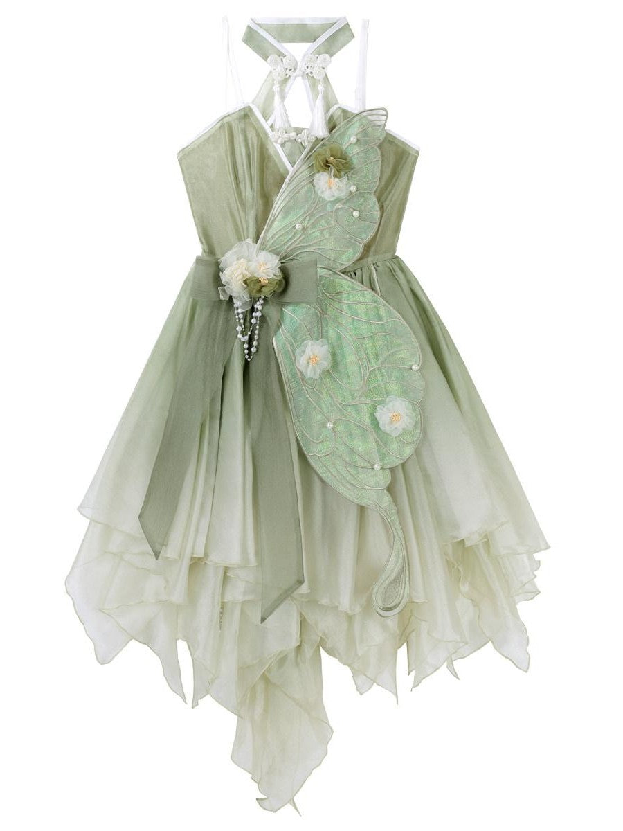 Sweet Promise Azure Wave Lolita Floral Bride Cute Sweet Elegant Women's Jsk / Jumper Skirts