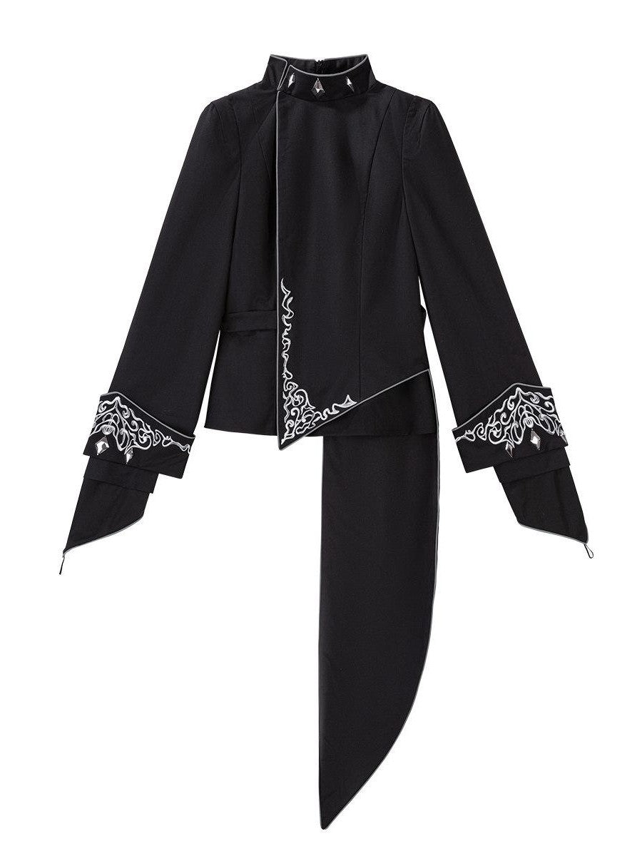 Sweet Promise Black Gothic Lolita Prince Boyish Women's Three Piece Full Coordination Sets
