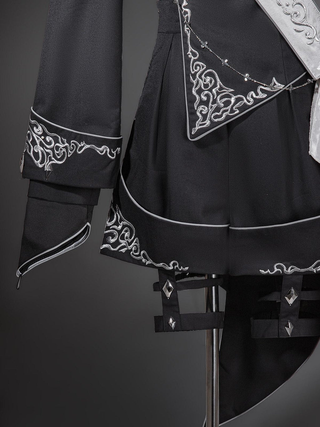 Sweet Promise Black Gothic Lolita Prince Boyish Women's Three Piece Full Coordination Sets