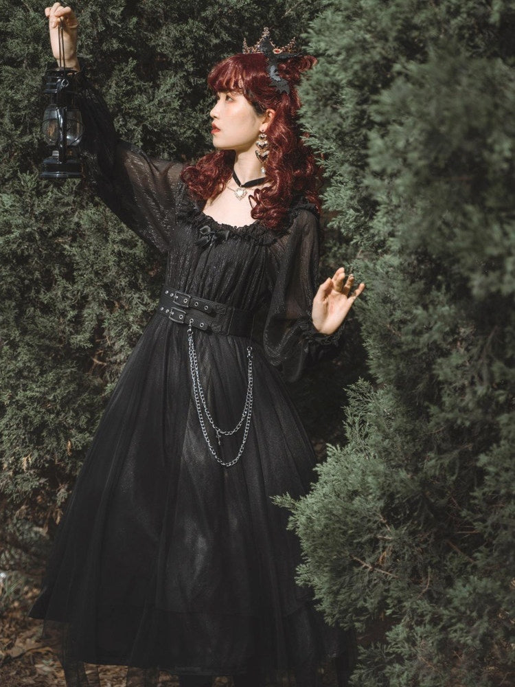 Sweet_Promise_Black_Gothic_Lolita_Square_Neck_A_Line_Women's_Polyester_Long_Sleeve_Op_641722035269_MISSTT