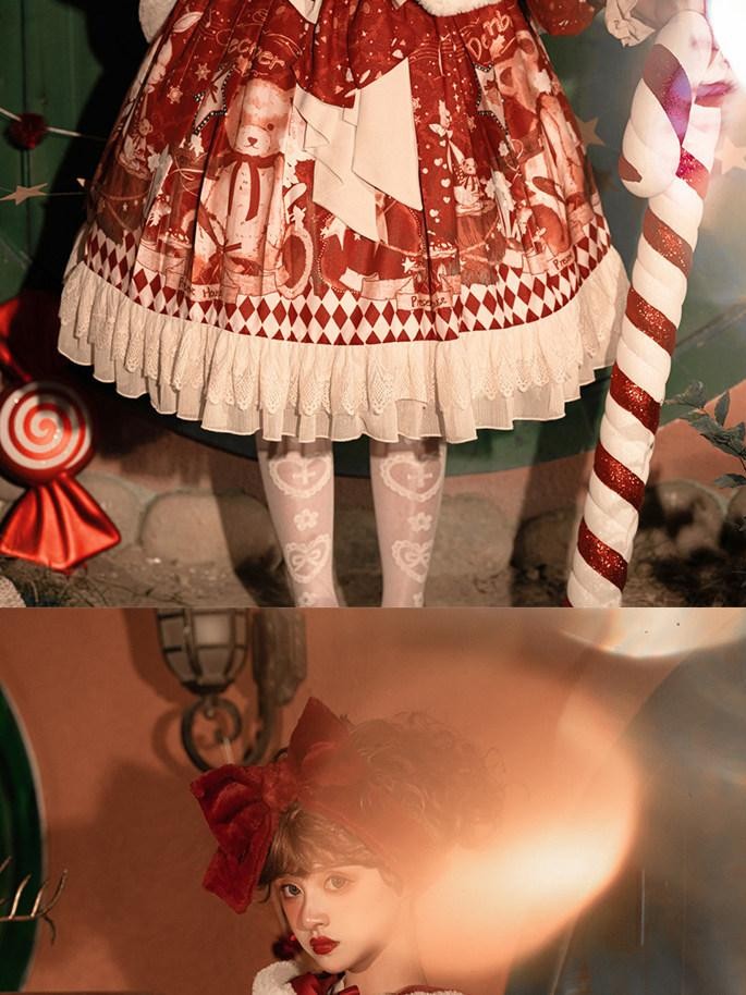 Sweet Promise Cape Lolita Princess Sleeve High Waist Women's Long Sleeve Op