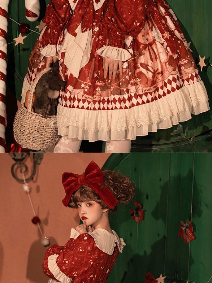 Sweet Promise Cape Lolita Princess Sleeve High Waist Women's Long Sleeve Op