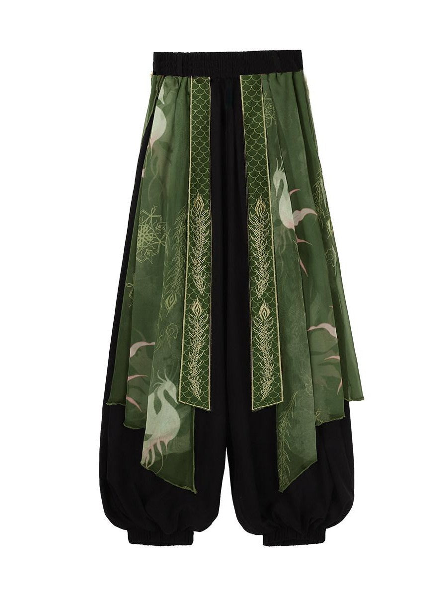 Sweet Promise Chivalrous Hanfu Lantern Pants Women's Full Coordination Sets