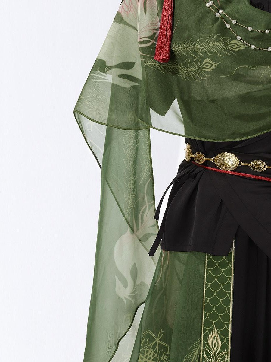 Sweet Promise Chivalrous Hanfu Lantern Pants Women's Full Coordination Sets