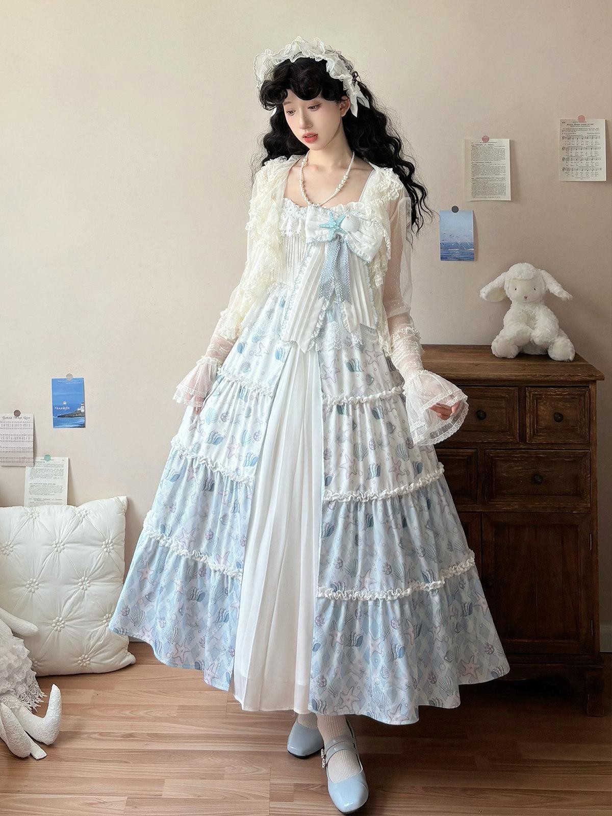 Sweet Promise Cute Sweet Japanese Lolita Cami Elegant Fresh Women's Jsk / Jumper Skirts