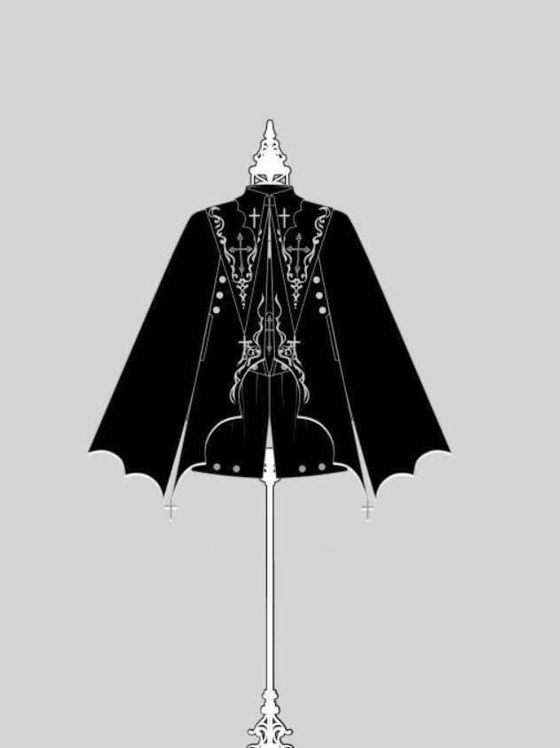 Sweet Promise Dark Gothic Lolita Prince Cloak Three Piece Women's Full Coordination Sets