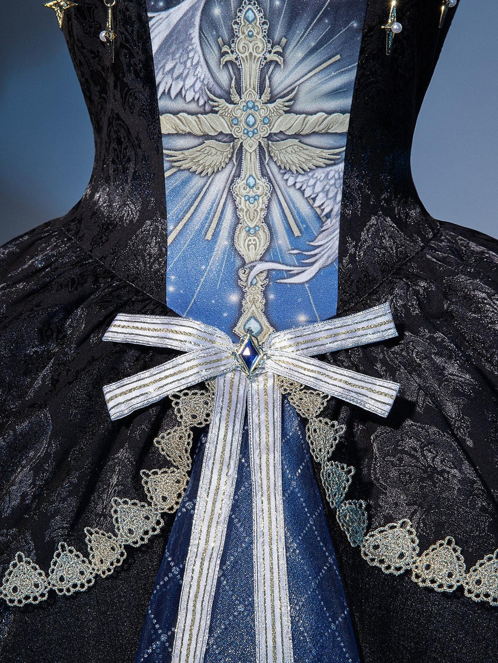 Sweet Promise Dark Gothic Lolita Women's Short Mini Dress Jsk / Jumper Skirts