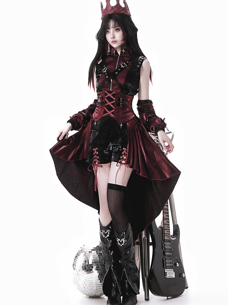 Sweet_Promise_Dark_Gothic_Punk_Rock_Functional_Lolita_Women's_Jsk_/_Jumper_Skirts_905034030235_MISSTT