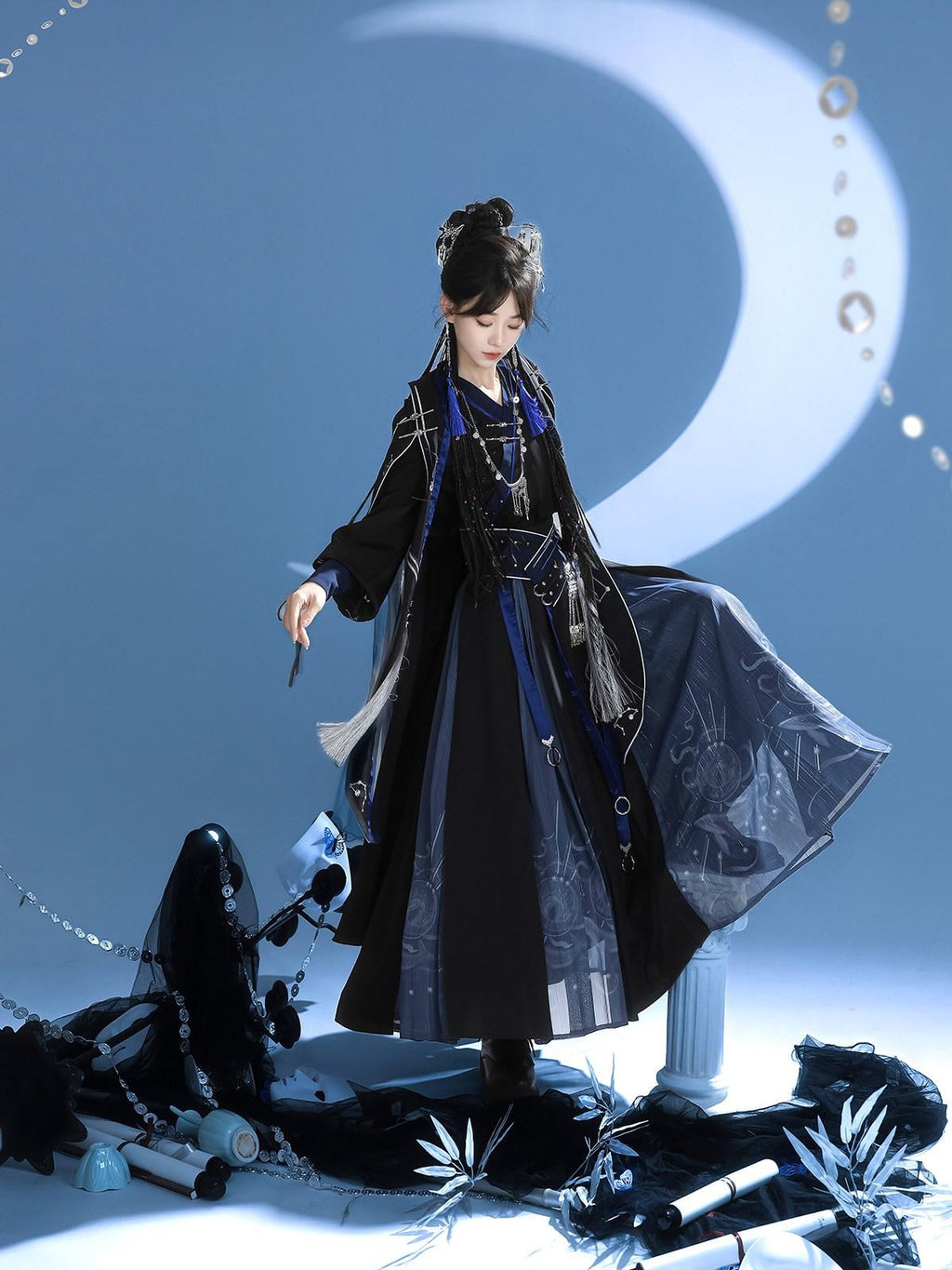 Sweet Promise Dark Lolita Cape Waist Cincher Cosplay Circle Skirt Women's Skirt Sets