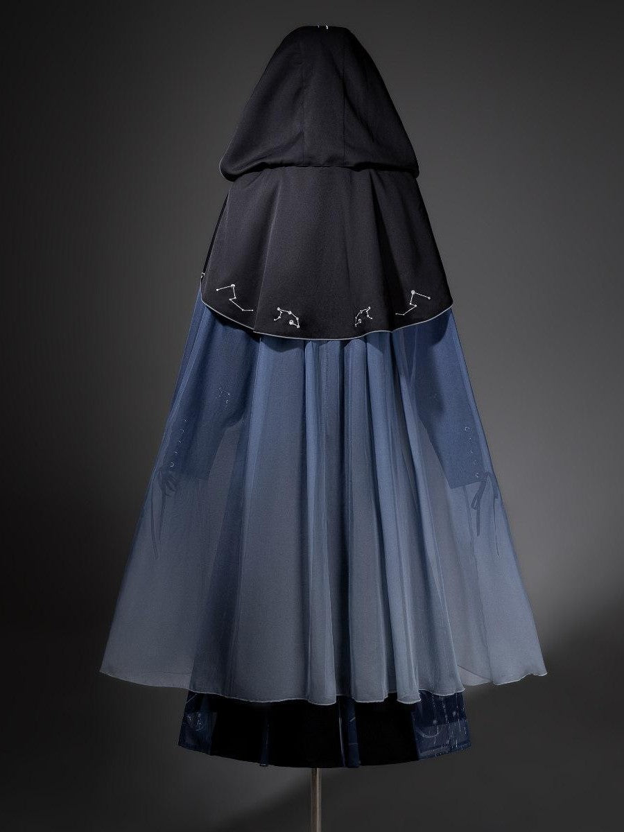 Sweet Promise Dark Lolita Cape Waist Cincher Cosplay Circle Skirt Women's Skirt Sets