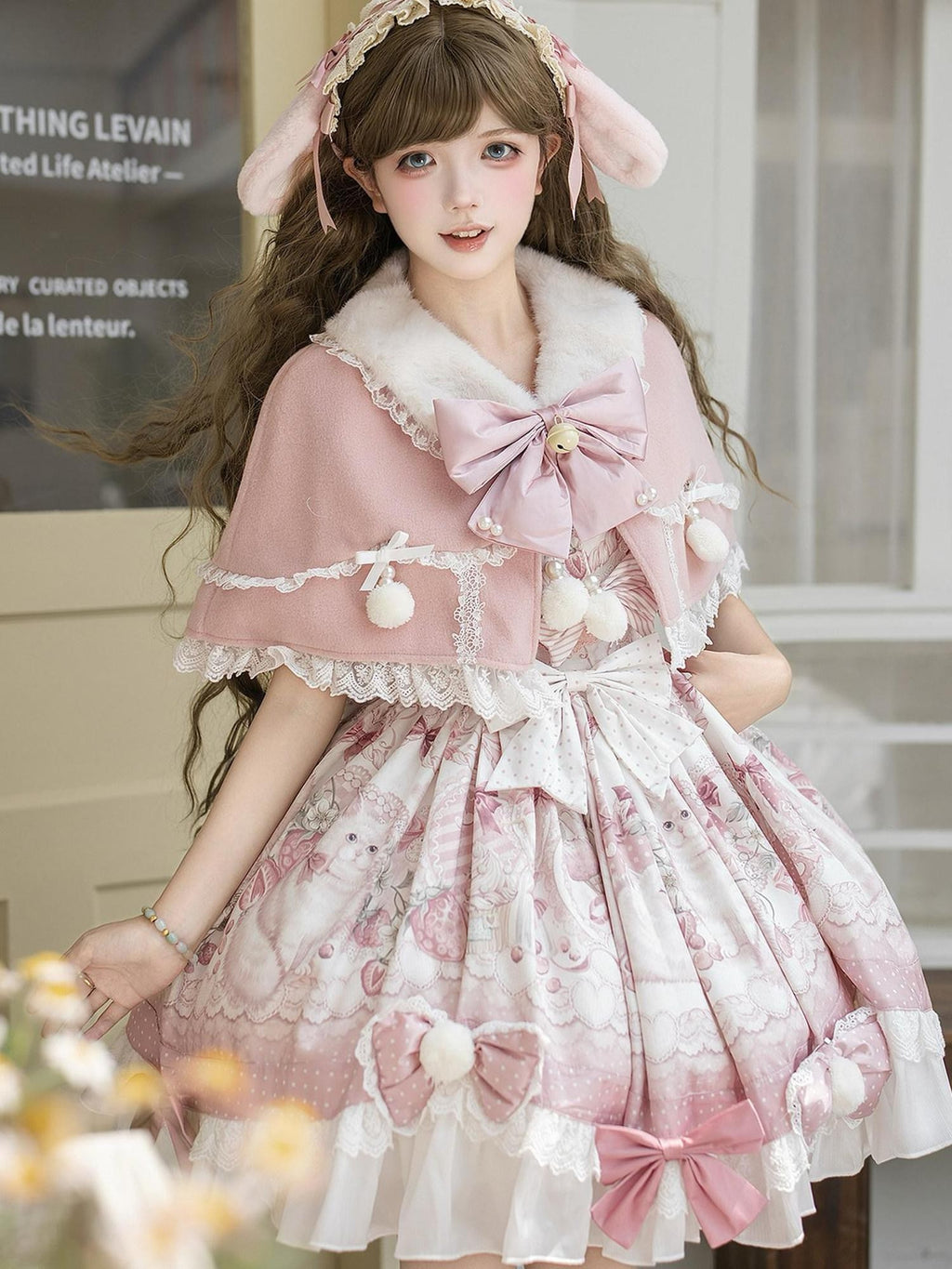 Sweet Promise Doll Collar Lolita Academy Princess Slim Pinafore Women's Jsk / Jumper Skirts
