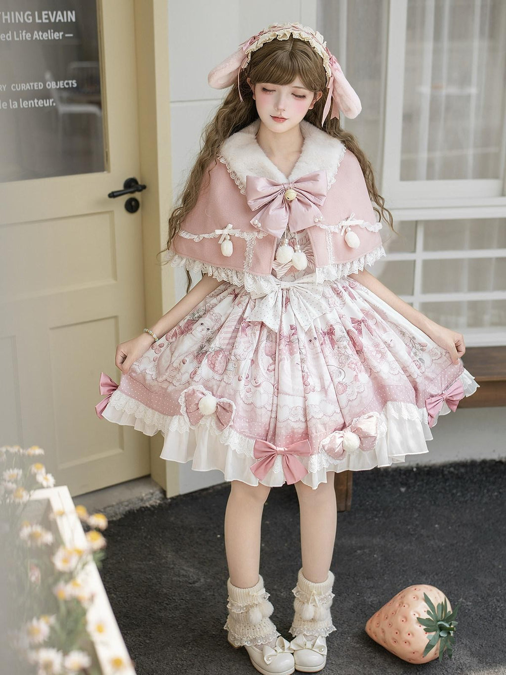 Sweet Promise Doll Collar Lolita Academy Princess Slim Pinafore Women's Jsk / Jumper Skirts
