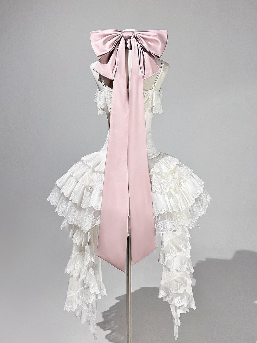 Sweet Promise Dreamy Butterfly Ballet Bow Lolita Women's Strap Princess Jsk / Jumper Skirts