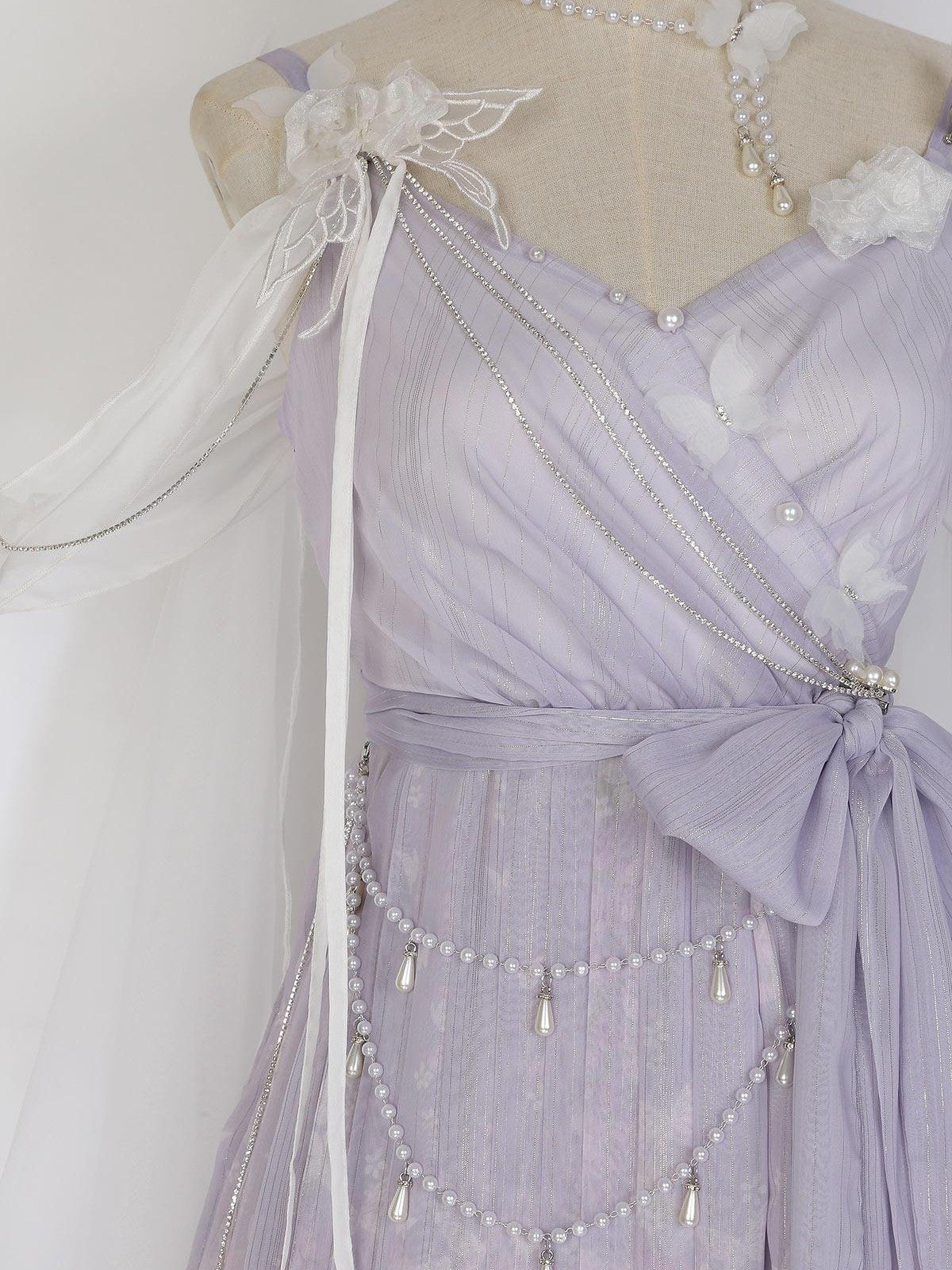 Sweet Promise Ethereal Lolita Han Elements Chinese Style V-neck Women's Jsk / Jumper Skirts