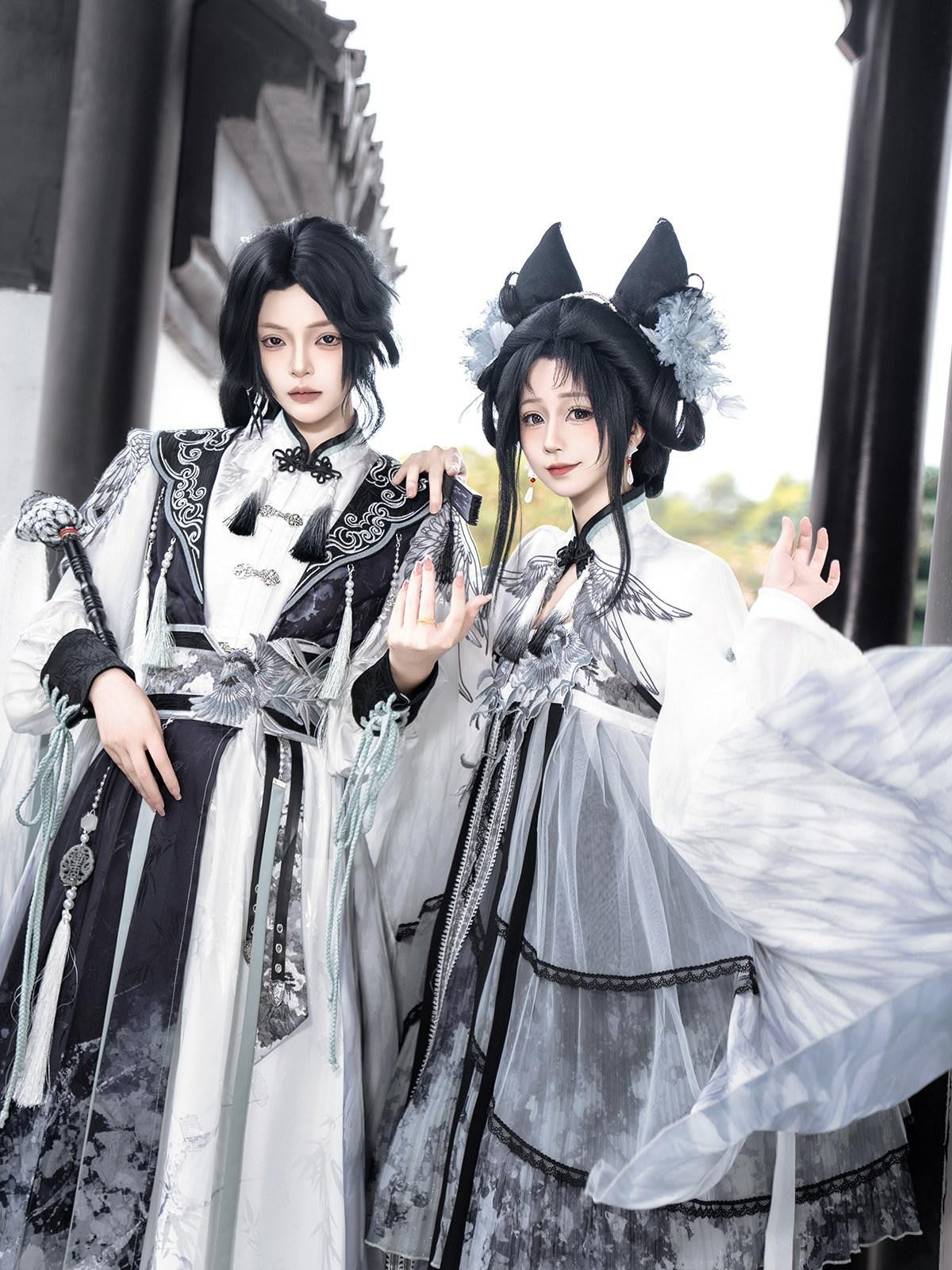 Sweet Promise Ethereal New Chinese Lolita Mage Cosplay Four Piece Women's Skirt Sets
