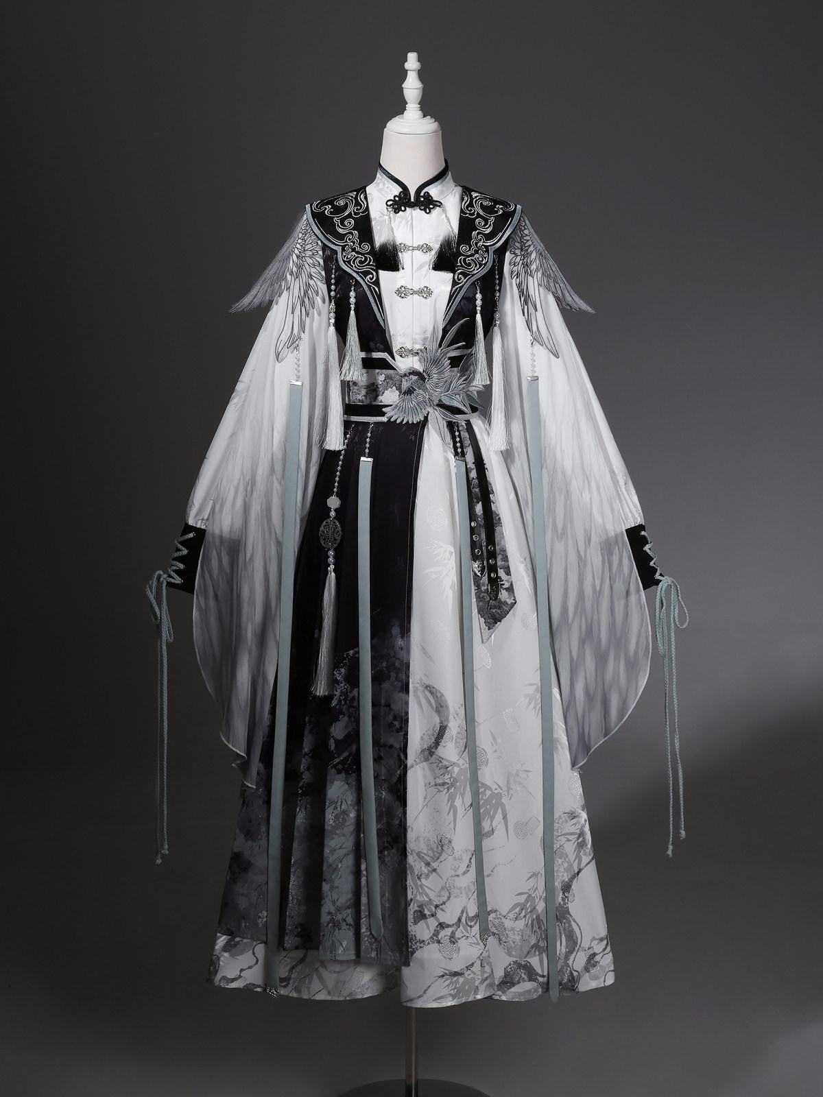 Sweet Promise Ethereal New Chinese Lolita Mage Cosplay Four Piece Women's Skirt Sets