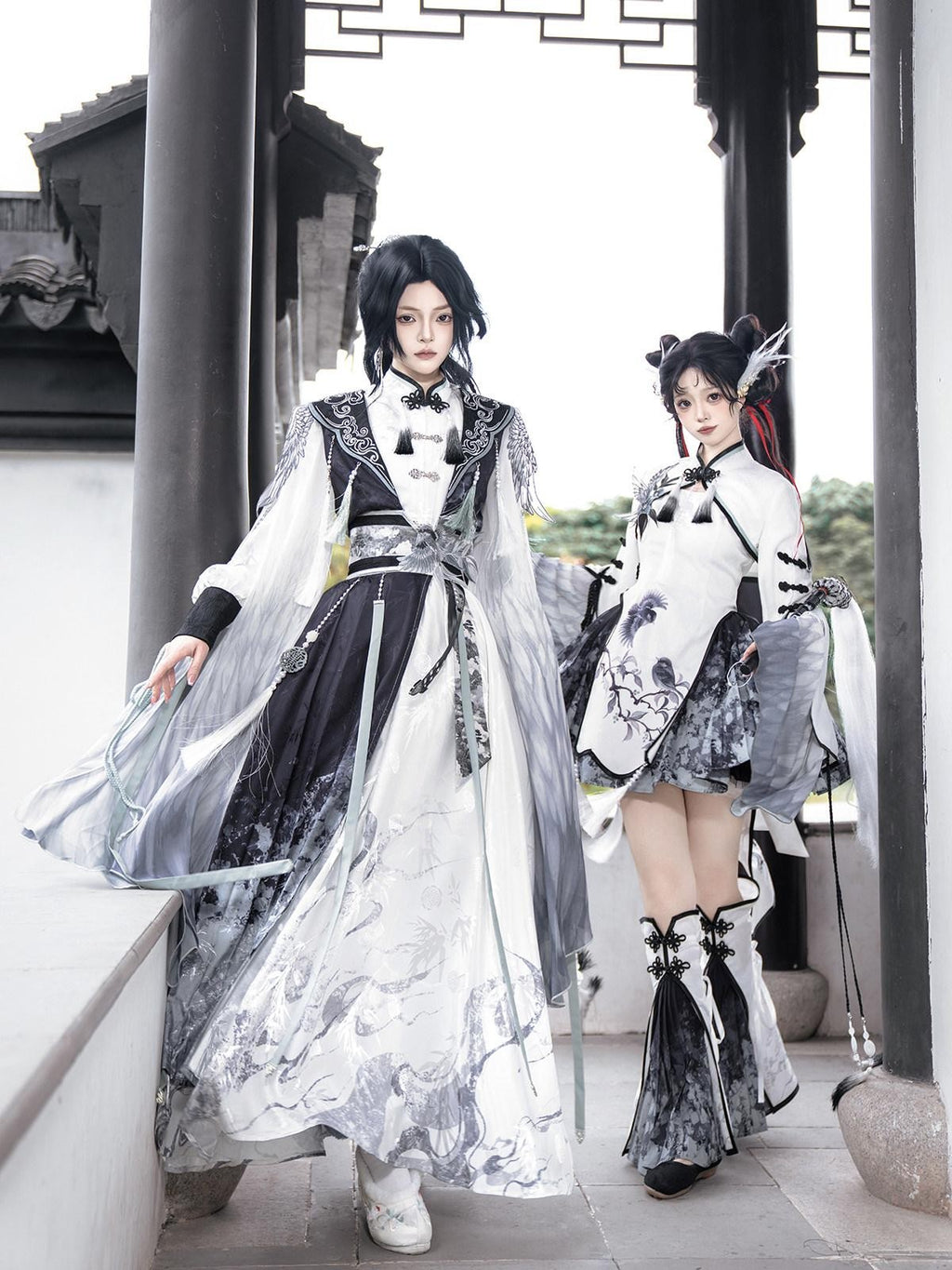 Sweet Promise Ethereal New Chinese Lolita Mage Cosplay Four Piece Women's Skirt Sets
