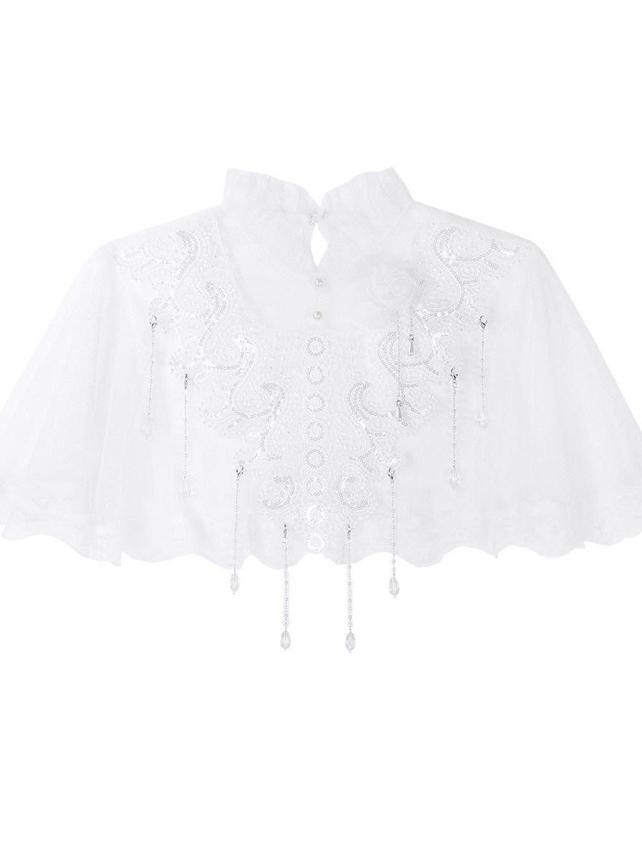 Sweet Promise Floral Bridal Lolita Palace Princess Camisole Skirt Women's Short Sleeve Op