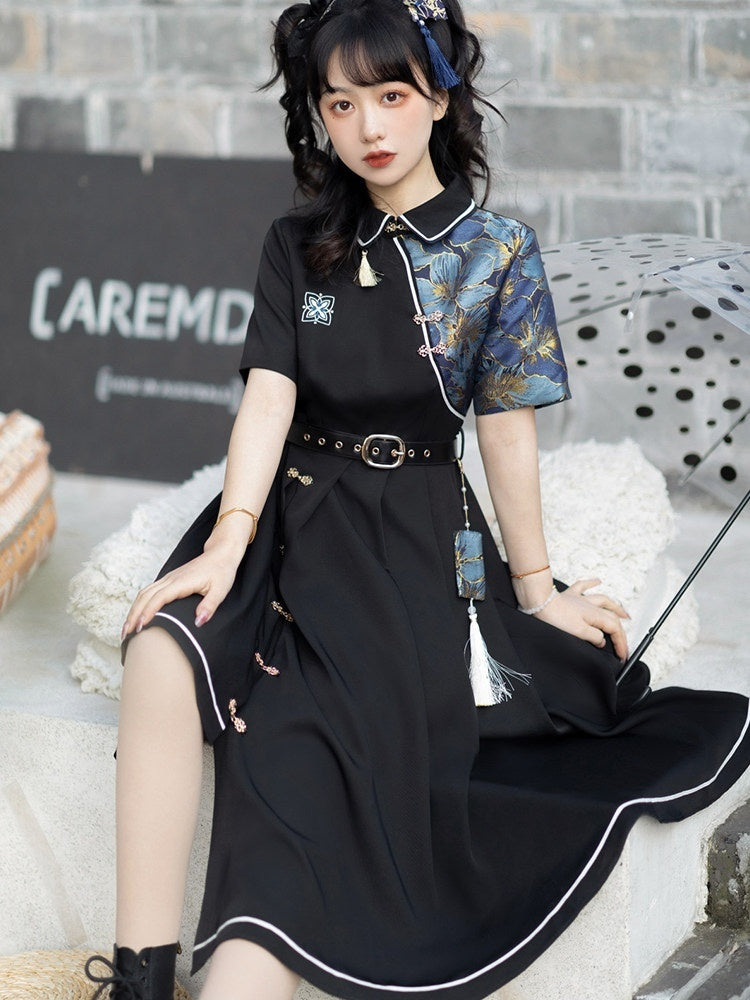 Sweet_Promise_Gothic_Lolita_Han_Scenic_Print_Button_Aline_Women's_Polyester_Short_Sleeve_Op_711357234047_MISSTT