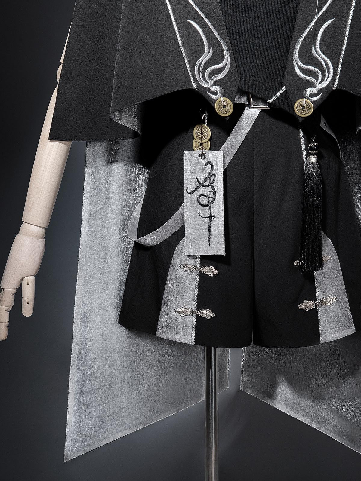 Sweet Promise Gothic Lolita Stand Collar Androgynous Women's Four Piece Full Coordination Sets
