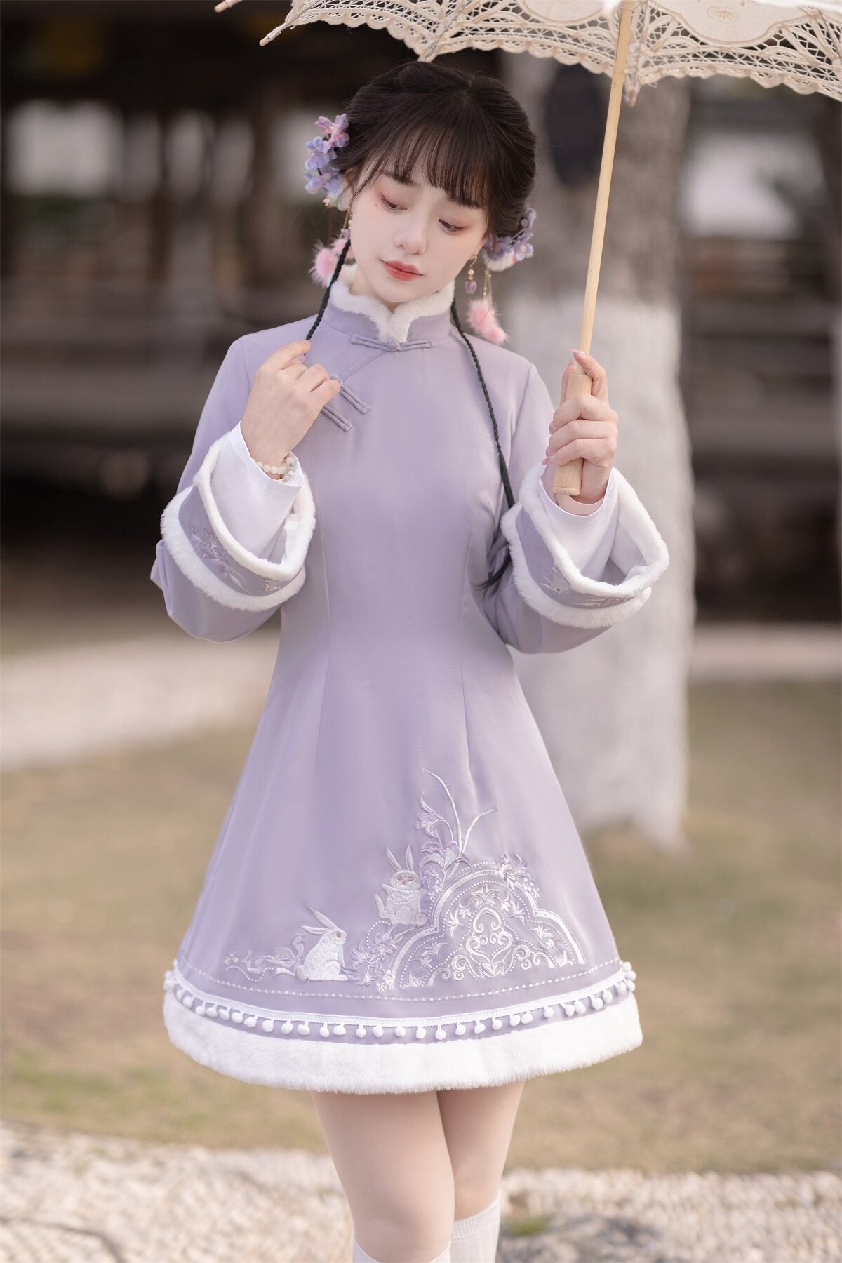 Sweet_Promise_Han_Cheongsam_Lolita_Two_Piece_Women's_Polyester_Full_Coordination_Sets_694764830316_MISSTT