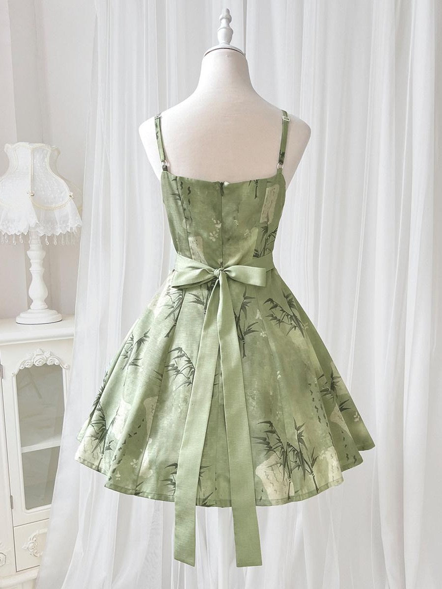 Sweet Promise Han Elements Two Piece V-neck A Line Waist Women's Polyester Jsk / Jumper Skirts
