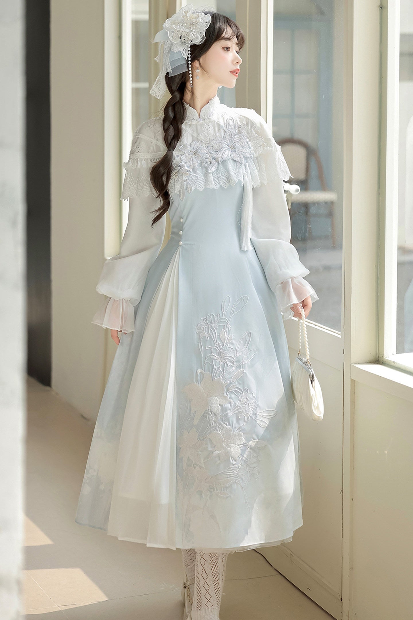 Sweet_Promise_Lily_Dew_Lolita_A_Line_Stand_Collar_Fitted_Women's_Long_Sleeve_Op_994268790725_MISSTT
