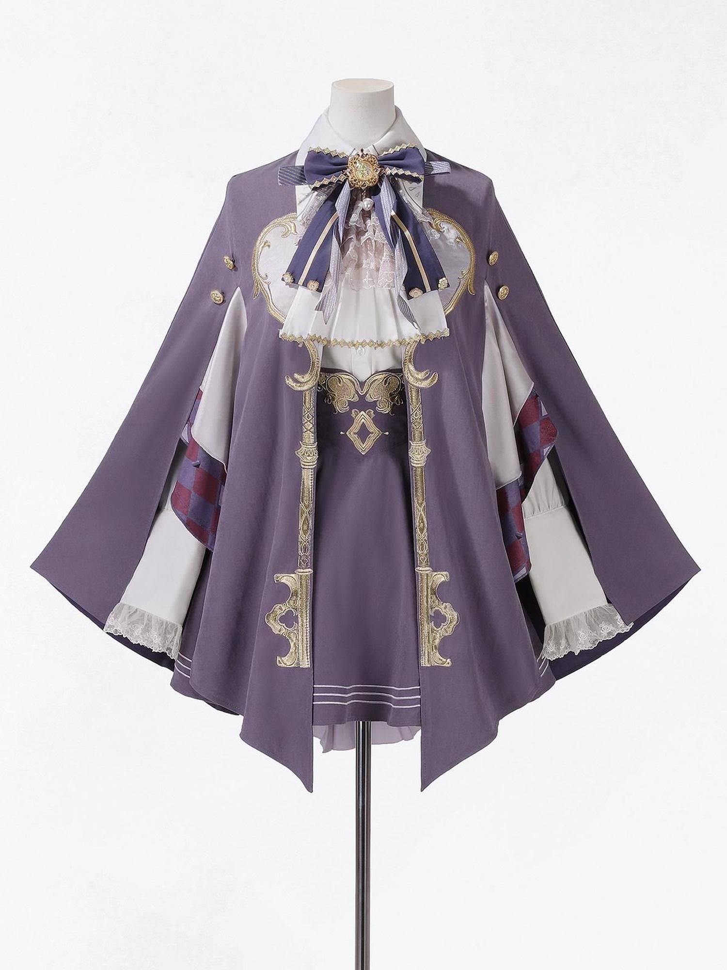 Sweet Promise Lolita European Court Cloak Three Piece Costume Women's Skirt Sets