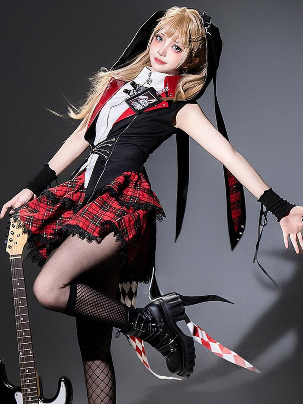 Sweet Promise Lolita Gothic Collared Schoolgirl Women's A Line Jsk / Jumper Skirts
